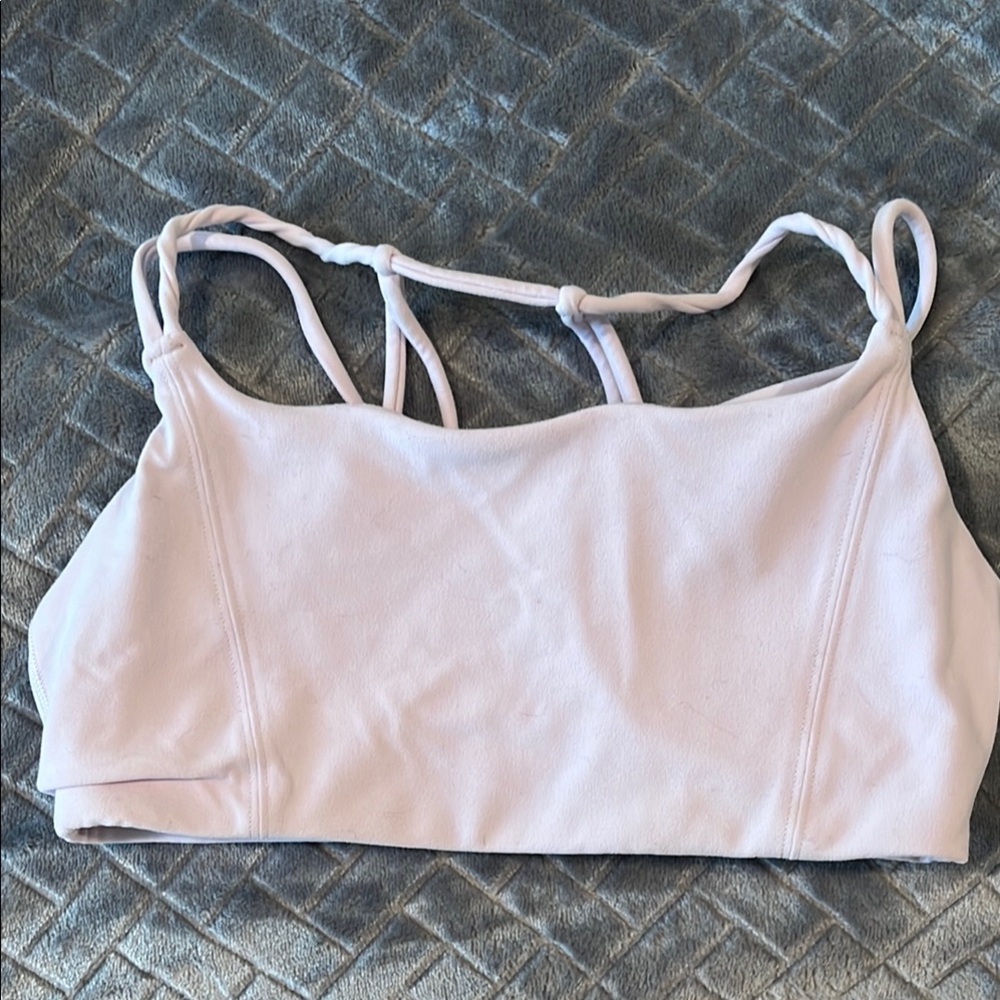 Women's Light Pink Strappy Bralette